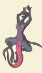  anthro anthrofied anus arms_above_head bodily_fluids breasts curvy_figure erect_nipples female genital_fluids genitals half-closed_eyes hi_res narley narrowed_eyes nintendo nipples non-mammal_breasts nude open_mouth pink_eyes pink_nipples pok&eacute;mon pok&eacute;mon_(species) pupils pussy pussy_juice salazzle saliva simple_background slit_pupils small_breasts small_waist solo spread_legs spreading sweat video_games wide_hips yawn yellow_background 