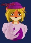  activision anthro bandicoot blonde_hair coco_bandicoot crash_bandicoot_(series) female green_eyes hair hi_res mammal marsupial solo spike_the_furry video_games 