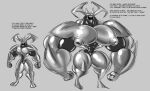  armor bulge chastity_(disambiguation) clothing costume demon dragmon english_text hi_res male monochrome muscular nipples permanent text transformation 