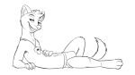  16:9 2021 absurd_res anthro black_and_white bulge clothing digital_drawing_(artwork) digital_media_(artwork) eyebrows hair hi_res jockstrap lying male mammal marten monochrome mustelid musteline nik159 on_back open_mouth open_smile raised_eyebrow sable_(marten) simple_background smile solo underwear whistle white_background widescreen 