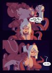  2019 absurd_res anthro breasts comic consentacles dialogue english_text eyes_closed eyewear female fur genitals glasses hair hi_res mammal nipples nude pussy rodent sciurid shortwings simple_background smile solo tentacle_sex tentacles text valerie_(shortwings) 