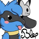  1:1 alpha_channel blep emote feral hugo_the_riolu male nintendo pok&eacute;mon pok&eacute;mon_(species) quentinmimikyu riolu solo tongue tongue_out video_games 