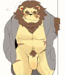  anthro felid genitals hyaku_(artist) lion male mammal pantherine penis solo 