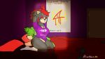  16:9 anthro black_body black_fur bluewavecon bottomless breasts clothed clothing crossgender duo eulipotyphlan female fur hair hedgehog hi_res male male/female mammal manic_the_hedgehog shadow_the_hedgehog sonic_the_hedgehog_(series) sonic_underground video_games widescreen 