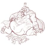  2020 abdominal_bulge anthro belly big_belly bodily_fluids cape clothing cownugget crocodile crocodilian crocodylid digestion digestion_noises donkey_kong_(character) donkey_kong_(series) drooling duo hand_on_stomach king_k._rool kremling male male/male navel nintendo oral_vore reptile rumbling_stomach saliva same_size_vore scalie soft_vore tongue tongue_out video_games vore 