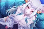  2021 ahri_(lol) alternate_species animated big_breasts breasts canid canine clothing female fox furrification league_of_legends looking_at_viewer mammal riot_games short_playtime sollyz solo text url video_games 