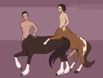  abs andromorph beanie centaur centaurs clothing duo equid equid_taur erection foreplay genitals hair hat headgear headwear hooves humanoid_taur intersex intersex/male male male/male mammal mammal_taur nipples pan-demonium pecs penis smile tails_(disambiguation) taur taurs 