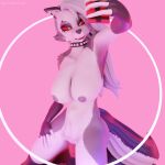  3d_(artwork) abdominal_bulge animal_dildo animal_sex_toy anthro blender_(software) canid canine cellphone digital_media_(artwork) dildo dildo_sitting equine_dildo female helluva_boss hi_res loona_(vivzmind) mammal nocturnalfuzz penetration phone sex_toy solo 