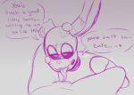  2020 animatronic anthro bodily_fluids candyxxxcorpse cunnilingus dialogue digital_media_(artwork) duo english_text female five_nights_at_freddy&#039;s genital_fluids genitals hi_res humanoid lagomorph leporid licking long_ears looking_at_viewer machine male male/female mammal oral pussy pussy_juice rabbit robot saliva sex shaking sketch speech_bubble spread_legs spreading springtrap_(fnaf) sweat talking_to_viewer text tongue tongue_out trembling vaginal video_games 