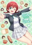  asaka_karin birthday braid bread breasts brown_hair character_name commentary dated deadnooodles emma_verde english_text eyebrows_visible_through_hair food green_eyes happy_birthday highres konoe_kanata large_breasts long_sleeves looking_at_viewer love_live! love_live!_nijigasaki_high_school_idol_club medium_hair miniskirt miyashita_ai nakasu_kasumi nijigasaki_academy_uniform one_eye_closed ousaka_shizuku shiny shiny_hair skirt takasaki_yuu tennouji_rina twin_braids uehara_ayumu yuuki_setsuna_(love_live!) 