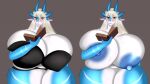  anthro big_breasts book breasts butt female holo_doks huge_breasts hyper hyper_breasts overweight solo 