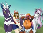 female fthesalt galarian_form galarian_rapidash generation_5_pokemon hi_res human judette_juston mammal ming-ming nintendo pokemon pokemon_(species) regional_form_(pokemon) shiny_pokemon tagme zebstrika