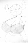 anthro antlers big_breasts big_nipples bra breasts cartoon_network clothing erect_nipples fairy female hi_res horn looking_at_viewer nipples penny_fitzgerald solo the_amazing_world_of_gumball underwear zambs