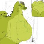 after_vore anthro anthro_pred belly big_belly big_breasts bone bones_in_stomach breasts bulge butt chubby_anthro chubby_belly chubby_female digestion digestion_noises digital_media_(artwork) dragon fatal_vore female female_pred full_stomach gynomorph hi_res horn intersex invalid_tag itskorrie navel nipples nora_(nohunuh) nude oral_vore organs rumbling_stomach scalie simple_background size_difference skull solo sound_effects stomach tail thick_thighs vore