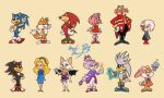  6+boys 6+girls amy_rose angelbee623 animal_ears animal_nose artist_name bat_girl blaze_the_cat blue_fur character_request closed_mouth commentary cream_the_rabbit dr._eggman dress english_commentary everyone fire fox_boy furry furry_female furry_male gloves glowing glowing_hand hanna-barbera hedgehog_boy highres knuckles_the_echidna maria_robotnik multiple_boys multiple_girls open_mouth parody red_dress red_footwear rouge_the_bat shadow_the_hedgehog shoes silver_the_hedgehog simple_background smile sonic_(series) sonic_the_hedgehog standing style_parody tail tails_(sonic) thick_mustache two-tone_fur white_gloves 