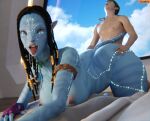 3d_(artwork) ahegao alien alien_humanoid areola bed big_breasts big_butt blue_body breasts butt butt_grab digital_media_(artwork) doggystyle duo eye_roll female female_penetrated from_behind_position furniture hand_on_butt hi_res huge_butt huge_hips human human_penetrating human_penetrating_female humanoid humanoid_pointy_ears interspecies james_cameron&#039;s_avatar larger_female lips looking_pleasured male male/female male_penetrating male_penetrating_female mammal markings na&#039;vi neytiri nipples on_bed penetration sex size_difference small_dom_big_sub smaller_male smitty34 tail tail_wrapped thick_thighs tongue tongue_out wide_hips