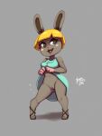  2020 3:4 animal_crossing anthro blonde_hair bonbon_(animal_crossing) clothed clothing clothing_lift coffekitten dress dress_lift female flashing footwear full-length_portrait genitals grey_body hair hi_res lagomorph leporid mammal nintendo no_underwear open_mouth open_smile partially_clothed portrait pussy rabbit shoes short_hair smile solo video_games 