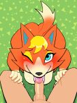 2024 5_fingers absurd_res animal_crossing anthro anthro_focus anthro_on_male audie_(animal_crossing) balls black_eyebrows black_eyelashes black_nose blonde_hair blue_eyes blue_inner_ear blush breasts butt canid canine canis cheek_tuft digital_media_(artwork) dipstick_tail duo erection eyebrows eyelashes eyeshadow facial_tuft female female_focus female_on_human fingers first_person_view fur genitals glans gloves_(marking) hair hand_on_leg hands_on_legs hi_res human human_on_anthro human_pov interspecies licking looking_at_viewer looking_up looking_up_at_viewer lovetopullmicke makeup male male/female male_on_anthro male_pov mammal markings multicolored_body multicolored_fur multicolored_tail nintendo nude one_eye_closed oral orange_body orange_ears orange_fur orange_tail penile penis penis_lick pink_glans pink_tongue pupils sex smile solo_focus tail tail_markings tongue tongue_on_penis tongue_out tuft white_body white_fur white_tail wolf yellow_eyeshadow