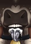  absurd_res bodily_fluids bovid bovine cattle cum cum_in_mouth cum_inside cumshot ejaculation female genital_fluids hi_res humanoid mammal mucuswolf snout teeth tongue tongue_out 