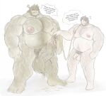 anthro balls belly big_balls big_muscles big_penis bodily_fluids duo foreskin genital_fluids genitals hairy hi_res huge_balls huge_penis humanoid hyper hyper_balls hyper_genitalia hyper_penis male moobs musclegut muscular muscular_anthro muscular_male musk orc overweight pecs penis precum pubes scent slave smegma smell smelly t3ns3n vein veiny_penis virile