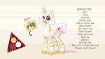  absurd_res cloud_mane cocaine_(artist) controller cutie_mark english_text equid equine female feral gaming hasbro hi_res horn mammal model_sheet my_little_pony oc:princess_coke solo text winged_unicorn wings zebra 