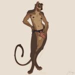 &lt;3 &lt;3_eyes 1:1 absurd_res anthro breasts cherirumiko digitigrade dildo ear_piercing euplerid facial_piercing female fossa hand_on_hip hi_res holding_strapon looking_at_viewer mammal navel navel_piercing nipple_piercing nipples nose_piercing piercing sex_toy smile solo standing strapon tail