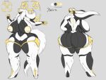  alphaandrenew arceus big_breasts breasts female genitals hi_res inverted_nipples legendary_pok&eacute;mon nintendo nipples nude pok&eacute;mon pok&eacute;mon_(species) pussy rear_view simple_background solo thick_thighs video_games 