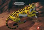  cheetah disney english_text felid feline female feral fuli fur lying mammal open_mouth patreon pawpads paws reallynxgirl smile solo spots spotted_body spotted_fur text the_lion_guard the_lion_king 
