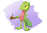 absurd_res ambiguous_gender emesis_nemesis generation_3_pokemon hi_res nintendo pokemon pokemon_(species) pokemon_mystery_dungeon pose simple_background solo treecko wand