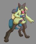 absurd_res animal_genitalia animal_penis anthro balls biped bite biting_lip black_body black_penis blue_balls blue_body blue_fur bodily_fluids canine_genitalia canine_penis claws dripping duo erection feet felid feline from_behind_position frottage fur generation_4_pokemon generation_9_pokemon genital_fluids genitals glans green_balls green_body green_fur grey_background half-closed_eyes hi_res hip_grab knot looking_pleasured lucario male male/male male_anthro mammal meowscarada mouth_closed multicolored_body multicolored_fur narrowed_eyes nintendo nude one_eye_closed penile penis pink_eyes pink_glans pink_nose pink_penis pokemon pokemon_(species) precum samu_(sincastermon) sex sheath simple_background standing tail tapering_penis thigh_sex vashey vine_(sincastermon) wide_hips wide_stance