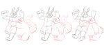  2021 ace_(the_human_heart) anthro belly duo dylan_(the_human_heart) eulipotyphlan hi_res lagomorph leonthelionel leporid male mammal mole_(animal) overweight overweight_male rabbit simple_background sketch the_human_heart_(game) towel video_games visual_novel white_background 