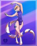  2018 4:5 5_fingers absurd_res anthro ballet biped blonde_hair bulge clothed clothing crossdressing dancing digital_media_(artwork) ear_piercing equid equine fingers fur galaxy girly green_eyes hair hi_res horse leotard long_tail looking_away male mammal multicolored_hair open_mouth piercing simple_background solo thick_thighs tongue tyroo white_hair wide_hips 