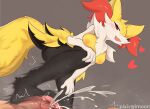 2024 alternate_version_at_source anthro anthro_focus areola black_body black_fur blush bodily_fluids braixen breasts claws cum cute_fangs digital_media_(artwork) duo erection feet female female_anthro female_focus foot_fetish foot_on_penis foot_play footjob fur generation_6_pokemon genital_fluids genitals heart_symbol hi_res human human_on_anthro humanoid_genitalia humanoid_penis interspecies kemono looking_at_viewer low-angle_view male male/female mammal motion_blur motion_lines nintendo nipples nude open_mouth orange_areola orange_nipples orgasm pawpads paws penis pokemon pokemon_(species) pokephilia red_body red_fur sex soles solo_focus toe_claws toes tongue white_body white_fur yellow_body yellow_fur yimoon640