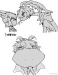 ah_xin_(zhang_gun) anthro chinese_text duo female fisheye_lens hi_res humor lagomorph leporid looking_at_another mammal rabbit reptile scalie sketch snake text xiaohen_(zhang_gun) zhang_gun