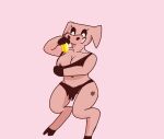 andromorph anthro breasts clothing domestic_pig female gold_(metal) hi_res intersex mammal microsoft minecraft mojang piglin prostitution solo suid suina sus_(pig) tomys xbox_game_studios