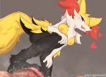 2024 after_sex alternate_version_at_source anthro anthro_focus areola black_body black_fur blush bodily_fluids braixen breasts claws cum cum_on_feet cum_on_penis cute_fangs digital_media_(artwork) duo erection feet female female_anthro female_focus foot_fetish foot_on_penis foot_play footjob fur generation_6_pokemon genital_fluids genitals heart_symbol hi_res human human_on_anthro humanoid_genitalia humanoid_penis interspecies kemono looking_at_viewer low-angle_view male male/female mammal nintendo nipples nude open_mouth orange_areola orange_nipples pawpads paws penis pokemon pokemon_(species) pokephilia red_body red_fur sex soles solo_focus toe_claws toes tongue white_body white_fur yellow_body yellow_fur yimoon640