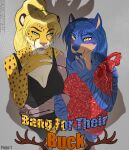 absurd_res anthro blush canid canine cheetah clothed clothing cover cover_art cover_page dress duo felid feline female first_person_view fox hi_res hybrid kat_phoenix magayser mammal pantherine prosthetic prosthetic_limb shadow sydea tiger