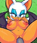  absurd_res anthro bat big_breasts blackmore bodily_fluids breasts duo female first_person_view genitals hi_res lipstick looking_pleasured makeup male male/female male_pov mammal motion_lines navel nipples penis pussy rouge_the_bat sega sex sonic_the_hedgehog_(series) sweat vaginal 
