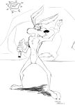  anthro bruce_lee canid canine canis coyote dynamite explosives looney_tunes male mammal martial_arts melee_weapon monochrome nunchaku parody pose sketch solo stevethedragon sun tail warner_brothers weapon wile_e._coyote 