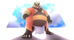  2021 anthro asian_clothing belly brown_body brown_fur canid canine clothing east_asian_clothing fundoshi fur hi_res humanoid_hands iamalexthewolfo japanese_clothing leaf male mammal overweight overweight_male raccoon_dog solo tanuki underwear 