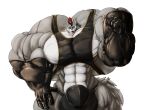  2016 5_fingers alpha_channel anthro armwear balls big_balls big_bulge big_muscles big_penis bulge canid canine canis clothing elbow_gloves eyewear fierglief fingers flexing genitals glasses gloves hair hand_on_hip handwear hi_res huge_balls huge_bulge huge_muscles huge_penis hyper hyper_balls hyper_bulge hyper_genitalia hyper_muscles hyper_penis looking_at_viewer male mammal multicolored_hair muscular open_mouth penis red_eyes sharp_teeth simple_background smile solo swaggy sweatshirt teeth transparent_background underwear veiny_muscles wolf 
