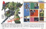  1980s_(style) alpha_azieru beam_rifle char&#039;s_counterattack energy_gun english_commentary geara_doga gundam izubuchi_yutaka kneeling magazine_scan mecha missile mixed-language_commentary mobile_suit neo_zeon newtype production_art retro_artstyle robot rocket scan science_fiction shoulder_spikes spikes weapon 