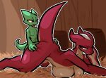  angry anthro barn big_breasts breasts butt butt_grab dragon duo female from_behind_position green_body green_eyes hair hand_on_butt hi_res horn kobold looking_pleasured male male/female moe_(kobold_adventure) non-mammal_breasts open_mouth purple_eyes raised_tail reptile ruby_(kobold_adventure) scalie sex size_difference tfzn tongue tongue_out white_hair wood yellow_sclera 