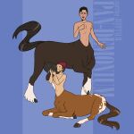  1:1 abs andromorph bodily_fluids centaur centaurs duo equid equid_taur equine hooves horse humanoid_taur intersex intersex/male lactating male male/male male_lactation mammal mammal_taur nipples pan-demonium pecs suckling tails_(disambiguation) taur taurs teats udders 