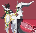  absurd_res anthro arceus bodily_fluids cum cum_inside female feral from_behind_position fur genital_fluids genitals hi_res legendary_pok&eacute;mon male male/female male_penetrating mammal nintendo penetration penis perching_position pok&eacute;mon pok&eacute;mon_(species) pussy sex video_games zeamaeri 