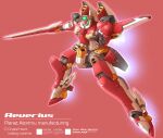  character_name floating highres holding holding_sword holding_weapon jetpack levrias looking_down mecha no_humans open_hand science_fiction solo super_robot_wars super_robot_wars_k sword tamasi thrusters visor weapon 
