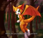  absurd_res chiropteran doshigato dust:_an_elysian_tail female feral fidget frown fur hi_res mammal nimbat open_frown open_mouth orange_body orange_fur solo video_games white_body wings 
