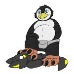  animal_genitalia anthro avian bird bulge canid canine canis clothing clothing_pull domination dove_the_penguin duo foot_fetish genitals hi_res looking_down male male/male mammal membrane_(anatomy) pandao3o paws penguin sheath softdiamond underwear underwear_pull webbed_feet wolf 