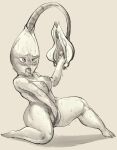  absurd_res anthro anthrofied autofisting bodily_fluids breasts elemental_creature female fisting flora_fauna genitals greyscale hi_res kneeling masturbation monochrome multi_genitalia multi_pussy nintendo non-mammal_breasts penetration pikmin plant ponyographer pussy short_stack simple_background solo sweat tongue tongue_out vaginal vaginal_fisting vaginal_penetration video_games wide_hips 