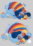 anal anal_penetration anthro anthro_penetrating anthro_penetrating_humanoid barnaby_beagle beagle big_dom_small_sub blue_body bodily_fluids canid canine canis domestic_dog dominant duo emanata eyes_closed grabbing_from_behind hi_res humanoid humanoid_on_anthro humanoid_penetrated hunting_dog impact_lines male male/male mammal markings multiple_images obscured_penetration onomatopoeia penetration penile penile_penetration plap put2littlemore scent_hound sex size_difference sound_effects spots spotted_body sweat text wally_darling welcome_home